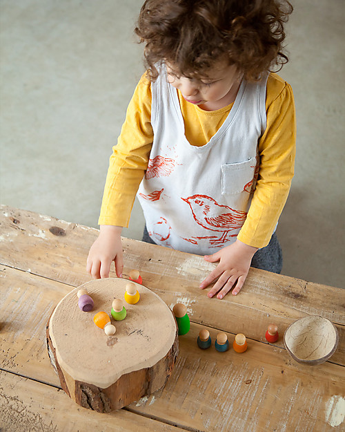 Grapat Baby Nins - Light Colours  - Sustainable Wood Montessori Toys