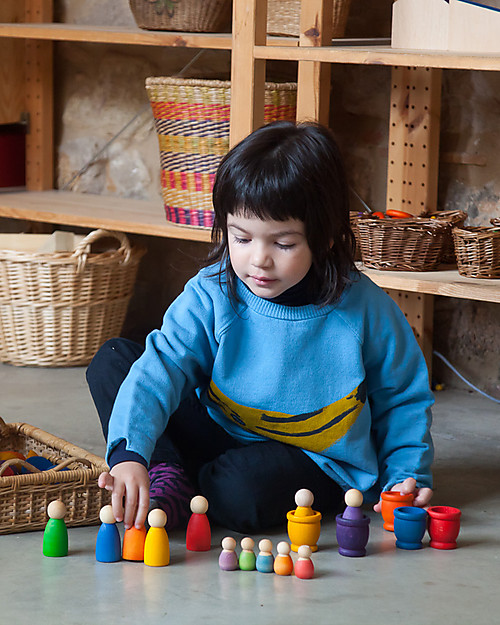 Grapat Baby Nins - Light Colours  - Sustainable Wood Montessori Toys