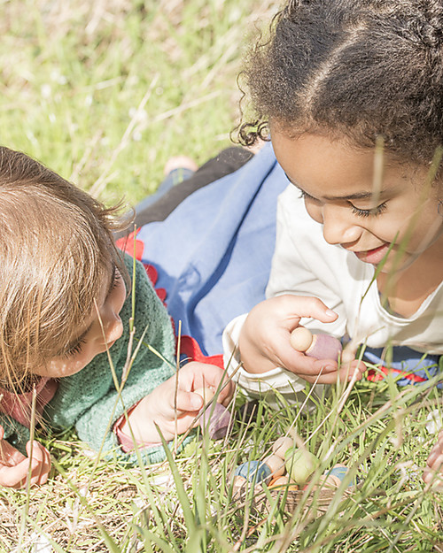 Grapat Baby Nins - Light Colours  - Sustainable Wood Montessori Toys