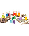 Grapat Classic Nins - Rainbow Colours - Sustainable Wood Montessori Toys