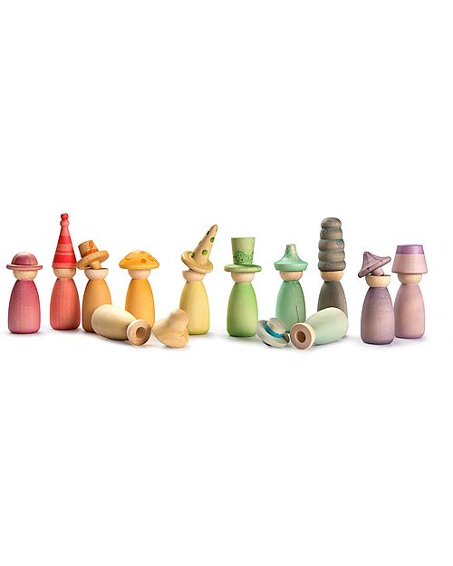 Grapat Fancy Omini - 12 Interchangeable Nins - Sustainable Wood Montessori Toys