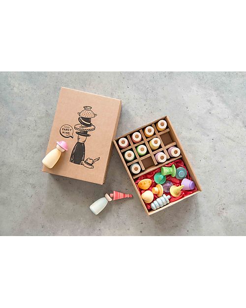 Grapat Fancy Omini - 12 Interchangeable Nins - Sustainable Wood Montessori Toys