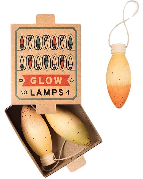 Grapat Glow Lamps Christmas Ornament - 3 Pieces - Sustainable Wood Advent Calendars