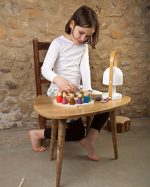 Grapat Italian Perpetual Calendar - Rainbow Colour - Sustainable Wood Montessori Toys