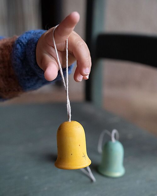 Grapat Jingle Joy Bells Christmas Ornament - 3 Pieces - Sustainable Wood Advent Calendars