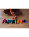 Grapat Lola Nins and Tubes - 36 Pieces - Colorful - Sustainable Wood Montessori Toys