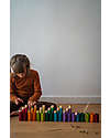 Grapat Lola Nins and Tubes - 36 Pieces - Colorful - Sustainable Wood Montessori Toys