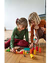 Grapat Lola Nins and Tubes - 36 Pieces - Rainbow - Sustainable Wood Montessori Toys