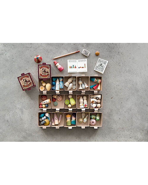 Grapat Lucky Lucky Surprise Box - Second Edition - 15 Sustainable Wooden Sets Montessori Toys