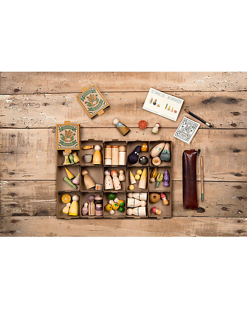 Grapat Lucky Lucky Surprise Box - Third Edition - 15 Sustainable Wooden Sets Montessori Toys