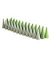 Grapat Mandala Cone - 36 Cone Shaped Pieces - Green - Sustainable Wood Montessori Toys