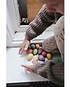 Grapat Mandala Eggs - 12 Pieces in the Shape of Eggs - Rainbow - Sustainable Wood Montessori Toys