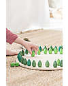 Grapat Mandala tree - 36 Tree Shaped Pieces - Green - Sustainable Wood Montessori Toys