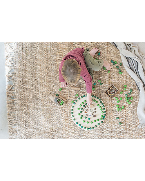 Grapat Mandala tree - 36 Tree Shaped Pieces - Green - Sustainable Wood Montessori Toys