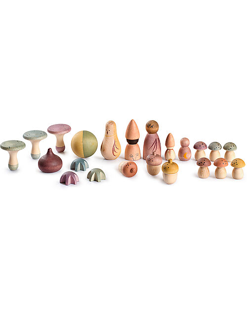 Grapat Moonlight Set - 22 pieces - Sustainable Wood Montessori Toys