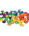 Grapat Nins Rings and Coins - Multicolor - Sustainable Wood Wooden Stacking Toys