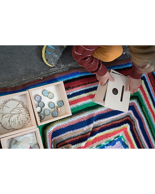 Grapat Permanence Box - Natural - Ideal for Tidying Up Games - Sustainable Wood Montessori Toys