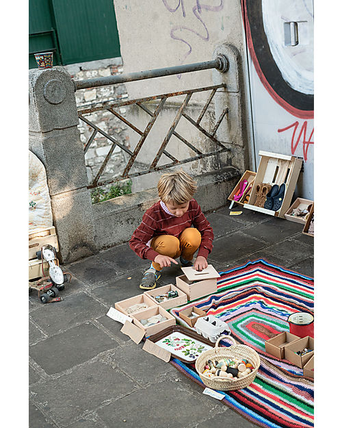 Grapat Permanence Box - Natural - Ideal for Tidying Up Games - Sustainable Wood Montessori Toys