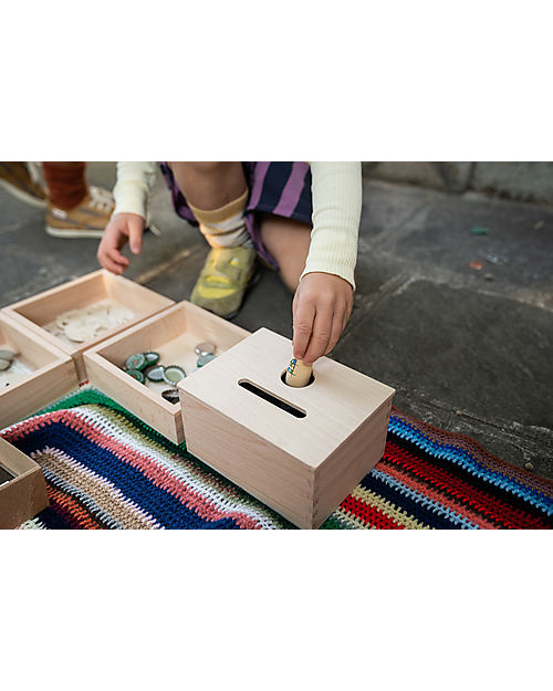 Grapat Permanence Box - Natural - Ideal for Tidying Up Games - Sustainable Wood Montessori Toys