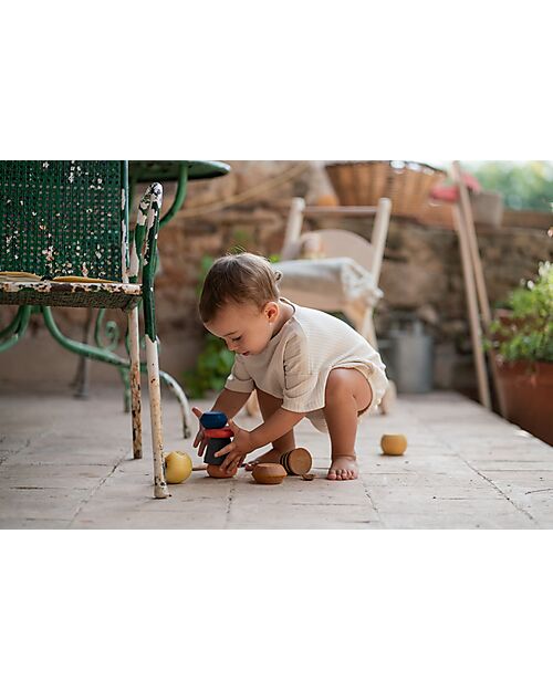 Grapat Serendipity Stacking Tower - 8 Pieces - Sustainable Wood Montessori Toys