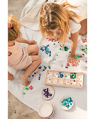 Grapat Set Mis and Match - 400+ small cubes - Sustainable Wood Montessori Toys