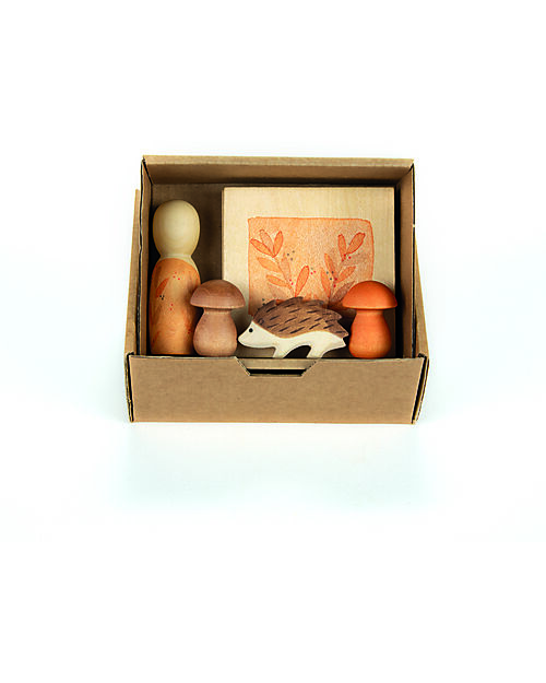 Grapat Set Wooden Figures - Hello Autumn - Sustainable Wood Montessori Toys
