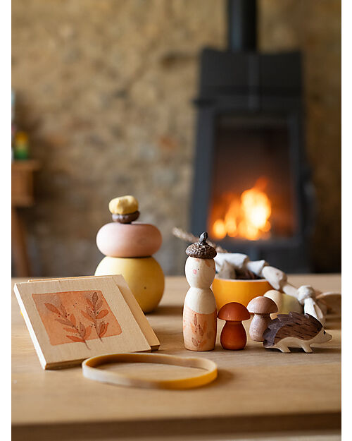 Grapat Set Wooden Figures - Hello Autumn - Sustainable Wood Montessori Toys