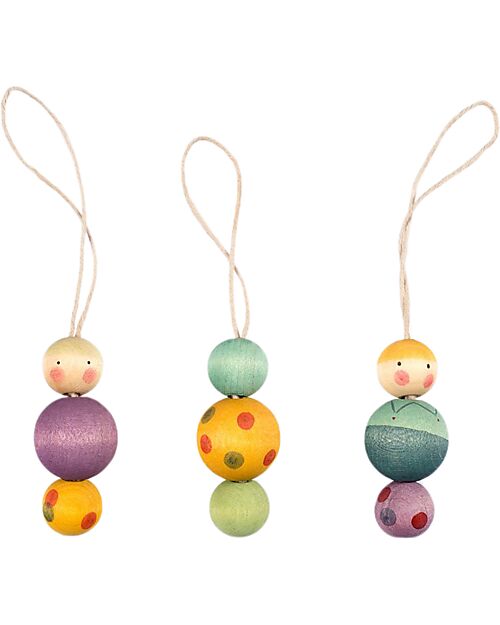 Grapat Snowy Buddy Christmas Ornament - 3 Pieces - Sustainable Wood Advent Calendars