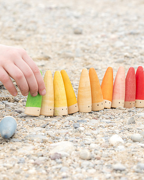 Grapat Sticks - Six Colours - Sustainable Wood Montessori Toys