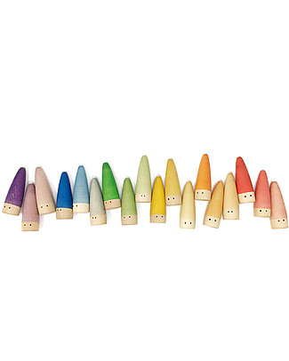 Grapat Sticks, Six Colours - Sustainable Wood Wooden Blocks & Construction Sets