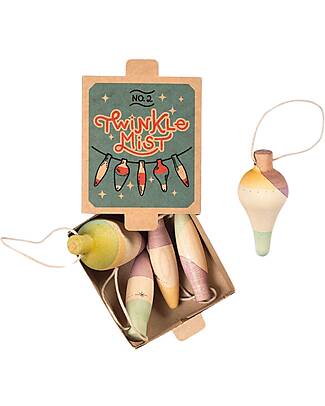 Grapat Twinkle Mist Christmas Ornament - 3 Pieces - Sustainable Wood Advent Calendars