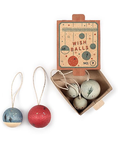 Grapat Wish Balls - Creative Wooden Spheres - 5 Pieces Montessori Toys