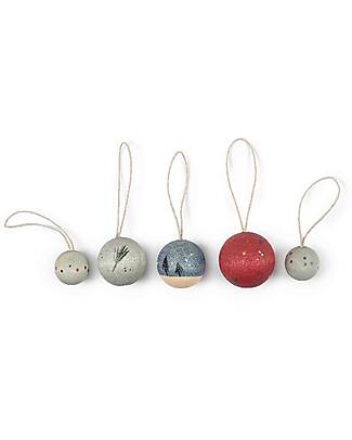 Grapat Wish Balls - Creative Wooden Spheres - 5 Pieces Montessori Toys