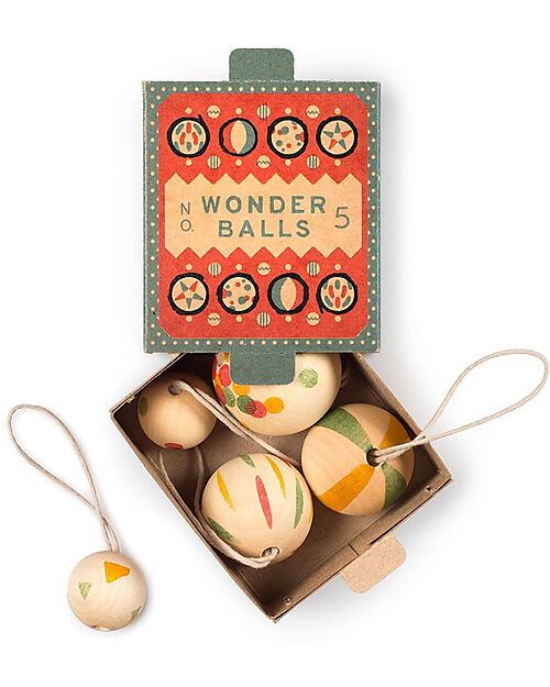 Grapat Wonder Balls Christmas Ornament - 3 Pieces - Sustainable Wood Advent Calendars