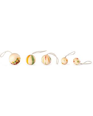 Grapat Wonder Balls Christmas Ornament - 3 Pieces - Sustainable Wood Advent Calendars