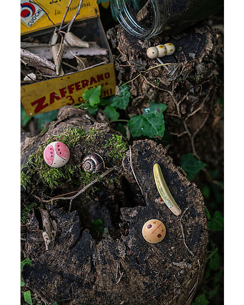 Grapat Wooden Binder with Animals - Wild - 12 pieces Wooden Animals