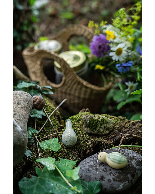 Grapat Wooden Binder with Animals - Wild - 12 pieces Wooden Animals