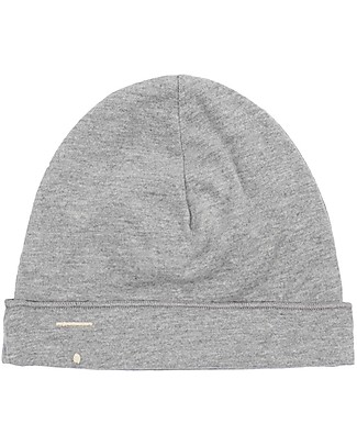 Gray Label Baby Beanie, Grey Melange - Organic cotton Hats