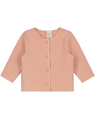 Gray Label Baby Cardigan - Rustic Clay - Elasticated Organic Cotton Cardigans