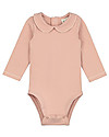 Gray Label Baby Collar Onesie, Vintage Pink - Organic cotton Long Sleeves Bodies
