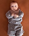 Gray Label Baby Dropped Shoulder Sweater - Grey Melange - Organic Cotton Fleece GOTS Jumpers