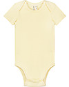 Gray Label Baby Onesie - Mellow Yellow/Cream Stripes - Organic Cotton Short Sleeves Bodies