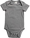Gray Label Baby Onesie, Nearly Black/Cream Stripes - Organic Cotton Short Sleeves Bodies