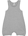 Gray Label Baby Sleeveless Onesie, Grey Melange - Organic cotton Short Rompers