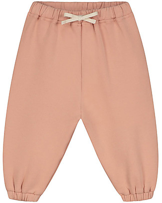 Gray Label Baby Track Pants - Rustic Clay - Organic Cotton Fleece GOTS Trousers