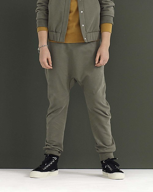 Gray Label Baggy Pant - Moss - 100% Softest Organic Cotton Fleece Trousers