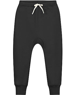 Gray Label Baggy Pants - Nearly Black - 100% Softest Organic Cotton Fleece Trousers