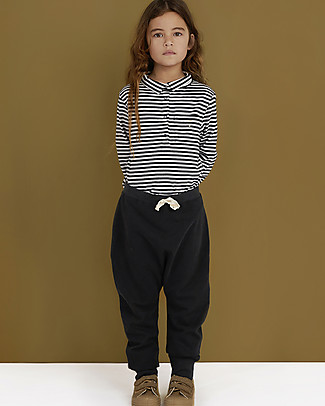 Gray Label Baggy Pants - Nearly Black - 100% Softest Organic Cotton Fleece Trousers