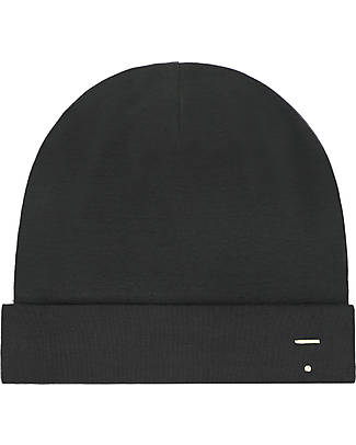 Gray Label Bonnet - Nearly Black - GOTS Organic Cotton - Perfect Fit! Winter Hats