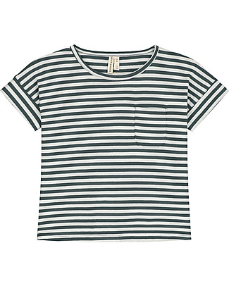 Gray Label Boxy Tee - Blue Grey/Off White - 100% Organic Cotton T-shirts